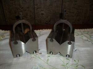 2 Fowler Shop Block V Block Set With Clamps , 90X70X125(2 3/4 x 3 1/2 x 4 7/8)