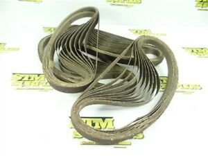 LOT OF 40 NEW! ABRASIVE FILE BELTS 1/2&#034; X 24&#034; 60 GRIT