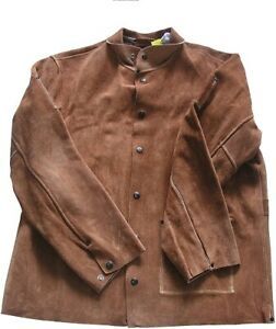 Shark Industries Brown Leather Welding Jacket - X-Large
