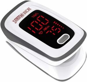 Finger Pulse Oximeter Blood Oxygen Saturation Heart Rate Measuring SpO2 Monitor