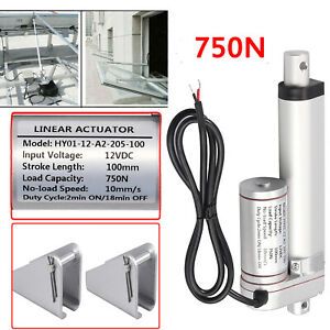 4&#034; Inch Stroke Electric Linear Actuator Heavy Duty 160lbs Load 12 Volt DC Motor