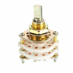 2P11T 2 Pole 11 Position Selectable 2Deck Band Channel Rotary Switch Selector