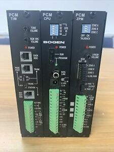 BOGEN LOT PCM2000 MODULE&#039;S PCMCPU PCMTIM PCMZPM CPU 3 ZONE TELEPHONE INTERFACE