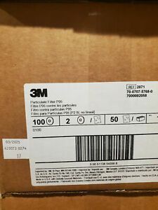 50x 3M 2071 Filter for Respirator Pairs, 1x CASE NEW