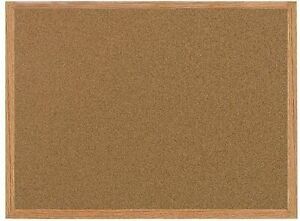 MasterVision Bulletin Board, Cork Board, Pin Board with Oak Frame, 36&#034; x 60&#034;