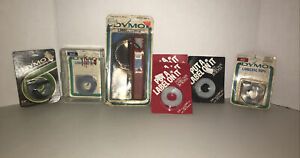 Vintage Dymo 1885-14 LabelMaker Labeler Lot - Includes 3/8&#034; Tape - ALL BRAND NEW