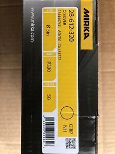 Mirka 2B-612-320 Q.Silver 5&#034; Grip Disc 320 Grit (Qty 50/box)