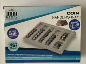 Nadex Coin Handling Tray | Bank Teller and Change Counter Coin Counting and S...