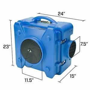 BlueDri BD-AS-550-BL Negative Machine Airbourne Cleaner HEPA Scrubber Water