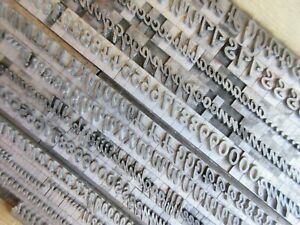 Letterpress Lead Type 14,18, &amp; 24 Pt. Kaufmann Bold    F54
