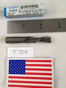 1 NEW SGS 3/8&#034; DIAMETER CARBIDE WOOD ROUTER. 1&#034; LOC. 2 FL DOWN CUT USA -T729-