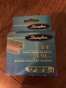 Swingline 35319 Heavy Duty 3/4&#034; Staples, Box of 1000