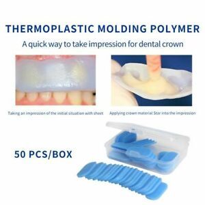 100Pcs Dental Thermoplastic Disc Trays Temp Crown LuxaForm Molding Malleable DMG