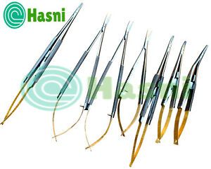 Dental Micro Surgery Implant Castroviejo Needle Holder Scissor Forcep 8 Pcs Set