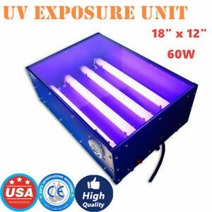 US 18&#034; x 12&#034; UV Exposure Unit Screen Printing Plate Making T-shirt Printing 60W