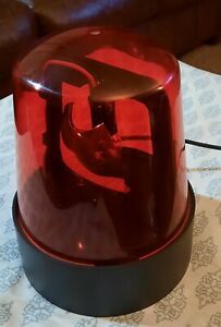 red rotating beacon light