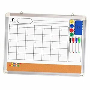 Whiteboard Monthly Wall Calendar Set - 24 x 18 inch 24x18&#034; Whiteboard Calendar