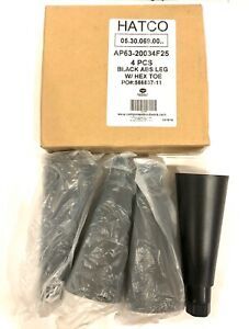 Hatco 05.30.069.00 Leg 6&#034; Black Plastic 1/2&#034;-13 Replacement Part Free Shipping