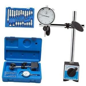 Professional Holder 0-1.0&#034; Tester Gage Gauge Dial Indicator with Magnetic Base