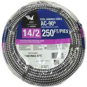 AFC Cable Systems Armored Electrical Cable  14/2 x 250-Ft BX/AC-90