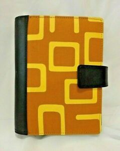 Franklin Covey 2007-08 6 Ring Binder Month Week Organizer Fabric Leather Cover