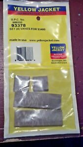 Vacuum Pump Vanes, 8 CFM Yellow Jacket, PART# 93378, MODELS 93480 and 93580