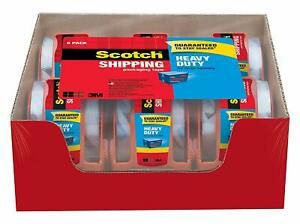 Scotch Heavy Duty Shipping Packing Clear Tape Rolls Dispenser Hold Moving Box US