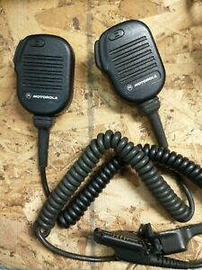 lot of 2 MOTOROLA NMN6191C REMOTE RADIO SPEAKER MICROPHONE NOISE CANCELING MIC
