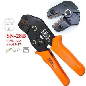 Electrical Crimping Plier Lever Pressure Regulator Hands Multi Tool 0.25-1mm2