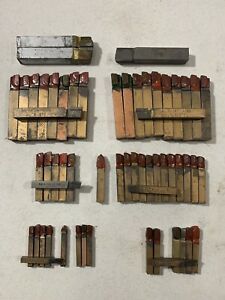 ASSORTED NEW Morse ( Size 4,5,6,8,10) Grade 370-Carbide Tipped Brazed Tool Bits