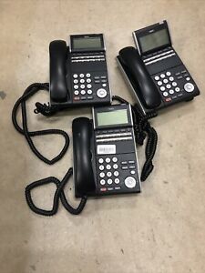 LOT OF (3) NEC DTL-12D-1 BK TEL DT300 PHONE DLV