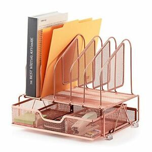 Beiz Rose Gold Office Accessories Desk Organizer with Storage (Rose gold)