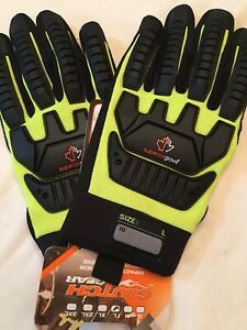 Clutch Gear Fleece Lined Anti-impact Mechanics Gloves Sz Lg NWT