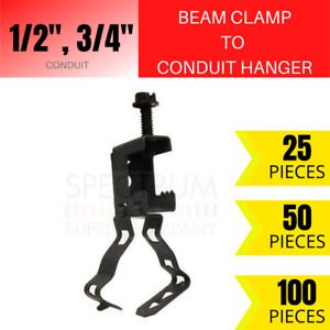 1/2&#034; , 3/4&#034; BEAM CLAMP TO CONDUIT HANGER