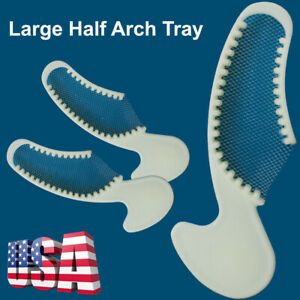10/30/50Pcs Dental Impression Triple Trays Sideless Large Half Arch Tray Bites