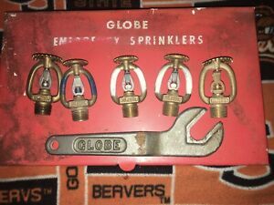 Globe Emergency Sprinklers Service Repair And Maintenance Parts Box Vintage