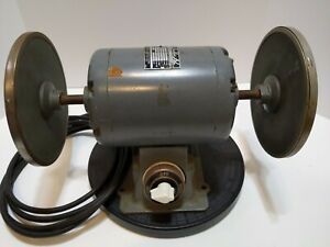 Buehler No. 39-1450 AB Emory Grinder Polisher Deluxe 2-sp. Runs Smooth &amp;  Quiet