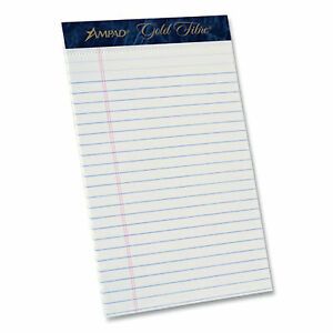 Ampad Pad,Pad,Gold,Fibre,Pin,5x 20054R