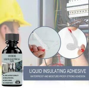 Liquid Insulation Electrical Tape Waterproof Paste Fast Anti-UV Dry 30/50ML T6X2