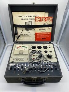 Lafayette Tube Tester Model TE-55 w/ User Manual and Tube Chart Read! EXCELLENT!