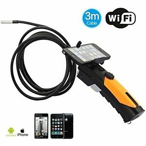 DBPOWER Wifi Endoscope Inspection Camera with 8.5mm Diameter 3 Meter Tube