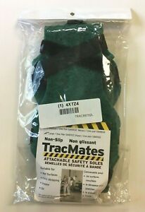 ANTI-SLIP FOOTWEAR COVERING by TracMates, Attachable Safety Soles, Sz. Large