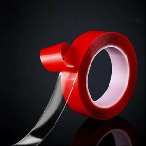 3/5/8/10/12/15/20/30/35mm Double Sided Adhesive Tape Acrylic Transparent No Trac