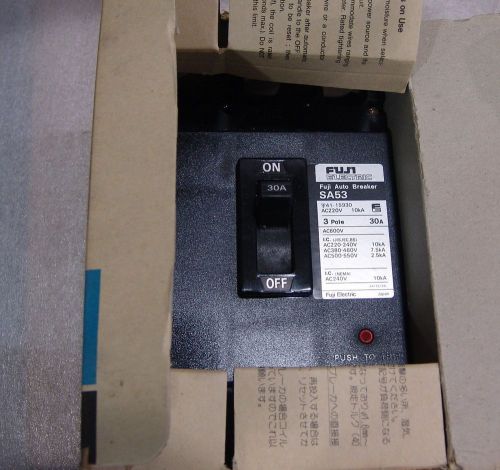 Circuit breaker fuji sa53 , 30amp unused for sale
