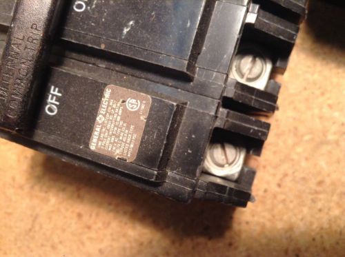 Lot of 3 ge thql32060 circuit breaker 240v 60a 3p for sale