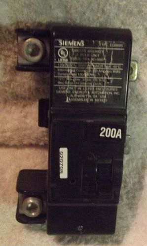 Ite/siemens eq8695 200 amp 2 pole main circuit breaker for loadcenters - good for sale