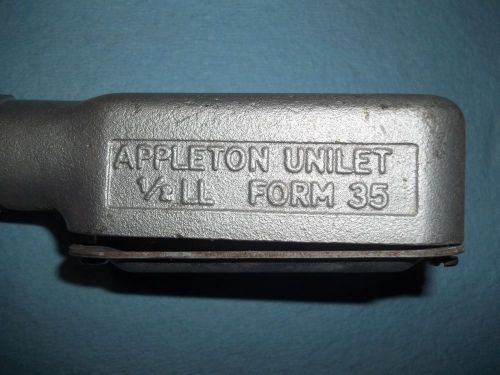 Appleton Unilet 1/2&#034;LL Form 35 Conduit Body with 1/2&#034; elbow, pipe &amp; Fittings
