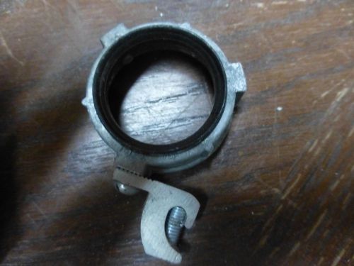 Lot of 5 ground bushing 1 1/2&#034; inch   aluminum grounding gasket threaded for sale