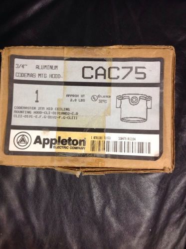 Nib appleton 3/4&#034; aluminum codemas mtg hood for hazardous locations cac75 for sale