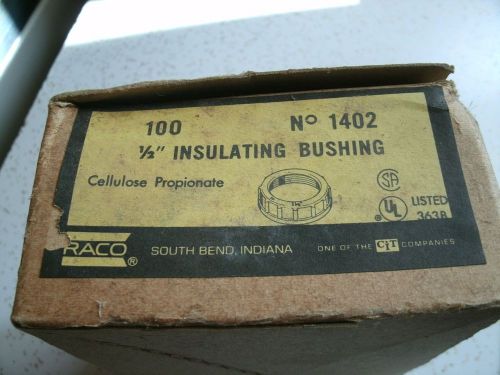 Raco 1/2 inch insulating bushing, box of 105 for sale